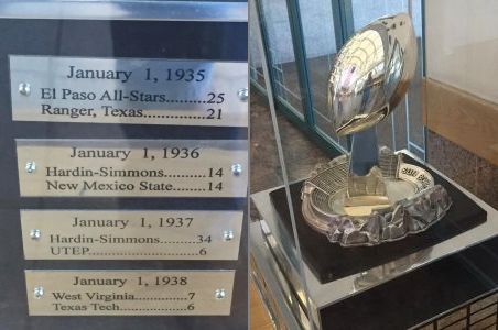 1934 Sun Bowl trophy