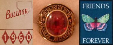 1960 RHS yearbook and Senior Class Ring