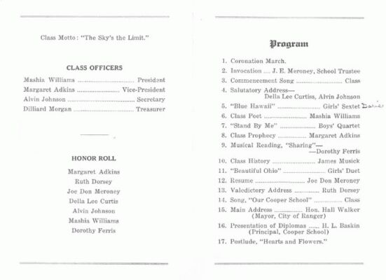 Cooper school graduation