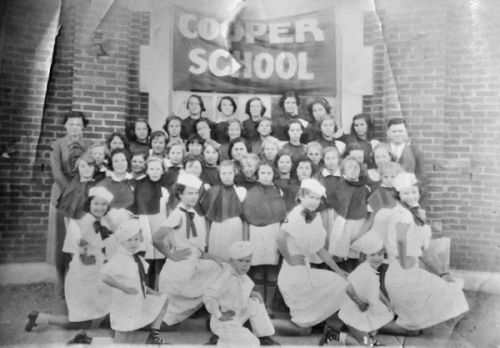 Pep Squad at Cooper School in 1935