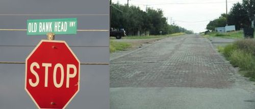 Remains of old Bankhead Hwy in Eastland