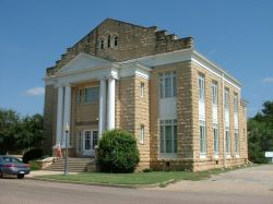 Carnegie Library building in Ballinger