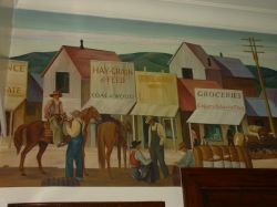 Mural in Post Office at Ranger