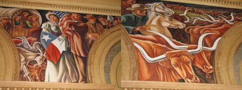 Mural in Post Office at San Antonio #6