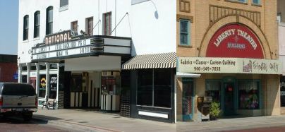 National & Liberty theaters in Graham